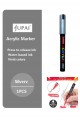Marker akrylowy SREBRNY 1 szt Wodoodporny Marker Akrylowe Jupai