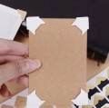 Samoprzylepne narożniki do zdjęć BIAŁE eco 24 sztuki przylepce scrap
