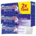 Blend a med pasta do zębów 3D White Classic Fresh 2x75ml