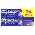 Blend a med pasta do zębów 3D White Classic Fresh 2x75ml
