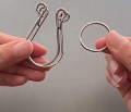 Metalowa gra pierścieniowa-50 sztuk IQ Boost Puzzle dla dzieci i dorosłych