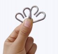 Metalowa gra pierścieniowa-50 sztuk IQ Boost Puzzle dla dzieci i dorosłych