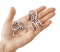 Metalowa gra pierścieniowa-50 sztuk IQ Boost Puzzle dla dzieci i dorosłych