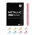 Markery Metaliczne 2-3mm Precyzyjne z Połyskiem Wielokolorowe 8 sztuk