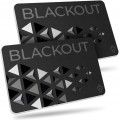 Karta blokująca RFID NFC ochrona kart zbliżeniowych kredytowych BLACKOUT x2