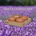 Świeca ogrodowa LAWENDA ceramika na komary x4 w kamionce PLATA