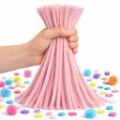 Druciki pluszowe kreatywne x50 wycior ozdobne RÓŻOWY PASTELOWY