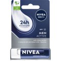 Pomadka NIVEA MEN ochronna do ust ACTIVE SPF 15 dla mężczyzn do suchych ust