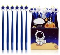 Długopis silikonowy giętki cienkopis niebieski wkład astronauta