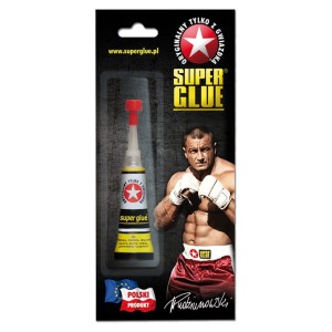 Klej do plastiku szkła drewna butów SUPER GLUE 3g