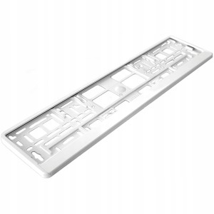 Ramka do tablicy rejestracyjnej auta pod tablice samochodu BIAŁA biały