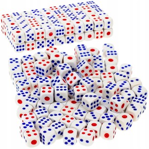 Kostki kości do gry klasyczne 10 sztuk 2 cm. do planszówek