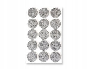 Podkładki filcowe pod meble krzesła 15 szt - 28 mm okrągłe samoprzylepne