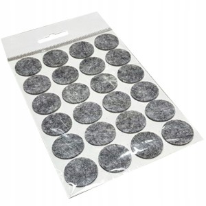Podkładki filcowe pod meble krzesła 24 szt - 22 mm okrągłe , samoprzylepne