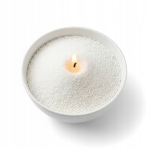 Wosk perłowy piasek perłowy do tworzenia świec sypanych kuleczki biały 1KG