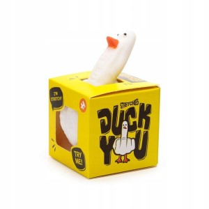 GNIOTEK ściskacz antystresowy KACZKA GĘŚ gumowy ciężki Z PIASKIEM DUCKYOU