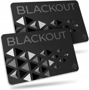 Karta blokująca RFID NFC ochrona kart zbliżeniowych kredytowych BLACKOUT x2