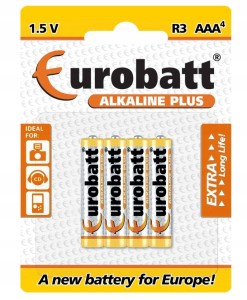 Bateria BATERIE alkaliczna Eurobatt AAA (R3) LR03 4 szt.
