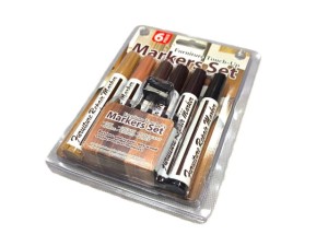 Zestaw naprawczy do rys drewna kredki markery z temperówką zestaw maskujące MARKERS SET