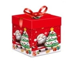 Pudełko prezentowe na prezent składane ze wstążką 15x15x15cm