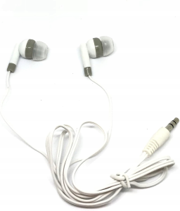 Słuchawki douszne MINI JACK z gumkami NAJTAŃSZE NA ŚWIECIE słuchawki 3,5 mm