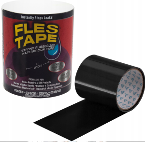 Taśma klejąca z TV FLES TAPE 150m. 10 cm szerokości naprawcza WODOODPORNA