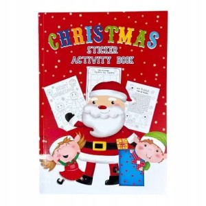 Kolorowanka świąteczna Mikołaj z naklejkami A4 19 stron