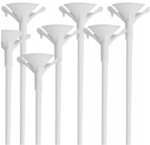 Patyczki uchwyty z rynienkami do balonów x10 szt.