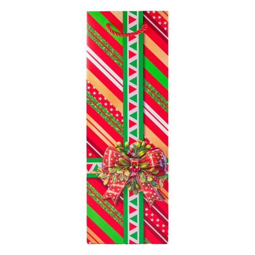 Pudełko prezentowe na prezent TWARDE świąteczne 17 × 8 × 3 cm