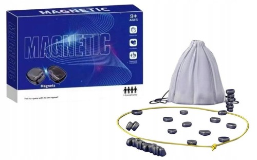 Magnetyczne szachy kamienne sznurek magnesy x 20 gra zręcznościowa