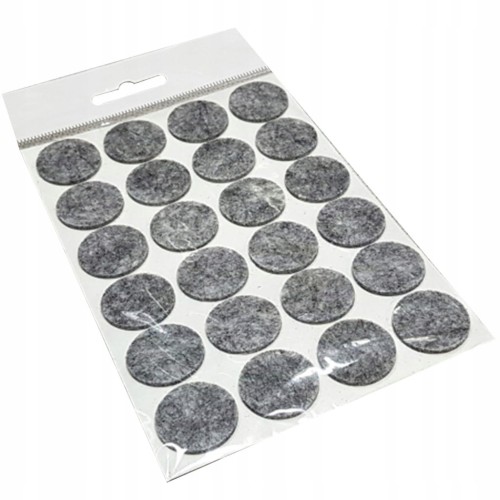 Podkładki filcowe pod meble krzesła 24 szt - 22 mm okrągłe , samoprzylepne