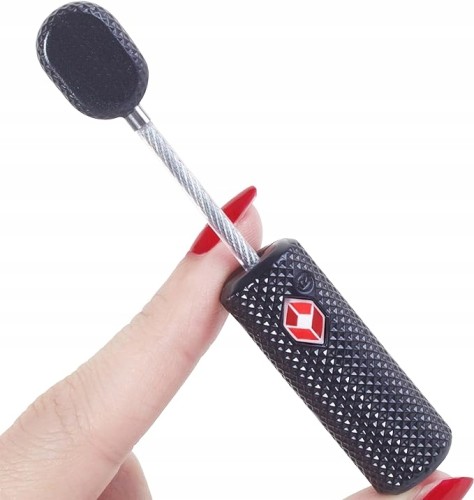 Kłódka do walizek bagażu OW-TRAVEL Kłódka TSA z linką NA KLUCZYK 1 szt.