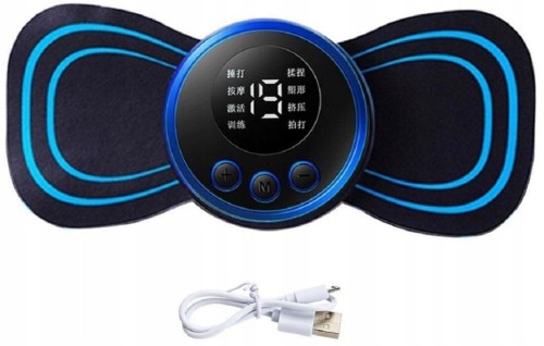 Masażer do mięśni karku brzucha elektrostymulator USB 8 trybów