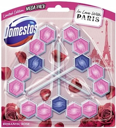 Domestos kostka zawieszka do WC toalety PARIS 3 SZTUKI