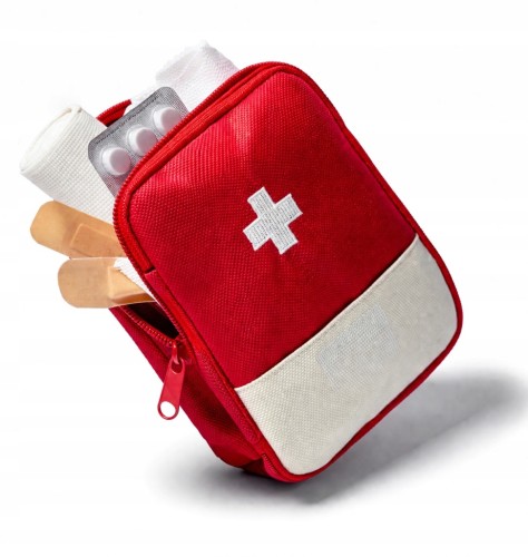 Apteczka saszetka na leki tabletki organizer podróżna na zamek