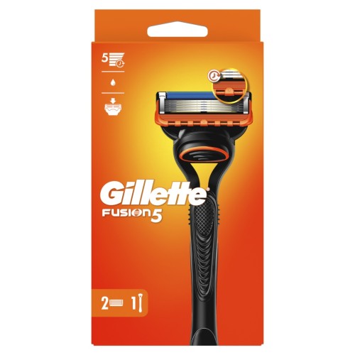 Gillette Fusion5 Maszynka do golenia dla mężczyzn +2 ostrza wymienne rączka