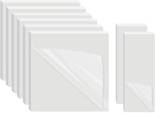AiTodos 400 Sztuk Przezroczyste i transparentne Karteczki Samoprzylepne
