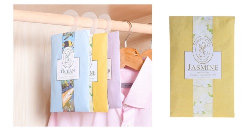 Saszetka zapachowa do szafy wisząca z haczykiem Jaśmin