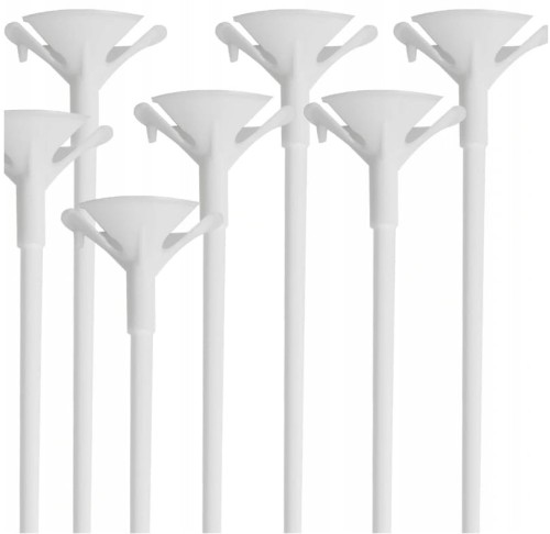 Patyczki uchwyty z rynienkami do balonów x10 szt.