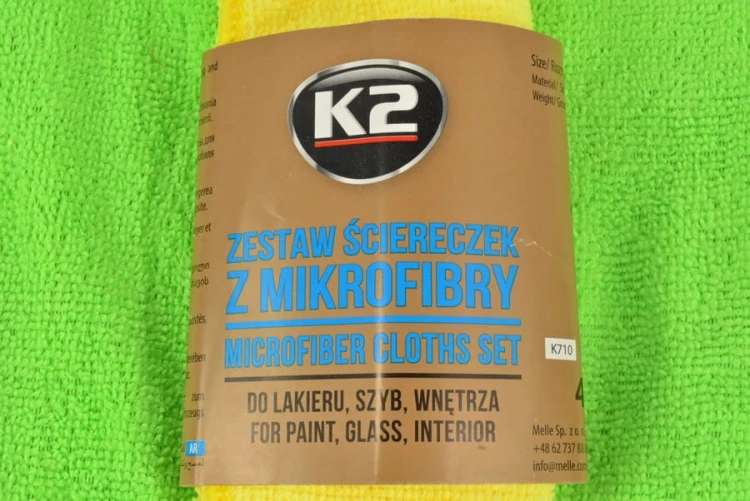 Ścierka ściereczka 4 szt z mikrofibry 30x35 auta do szkła do szyb luster K2