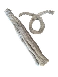 Druciki pluszowe kreatywne 1 szt. 100cm 1 metr wycior ozdobne SZARY pastelowe