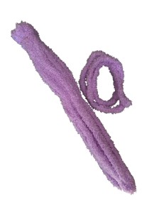 Druciki pluszowe kreatywne 1 szt. 100cm 1 metr wycior ozdobne PASTELOWY FIOLET pastelowe