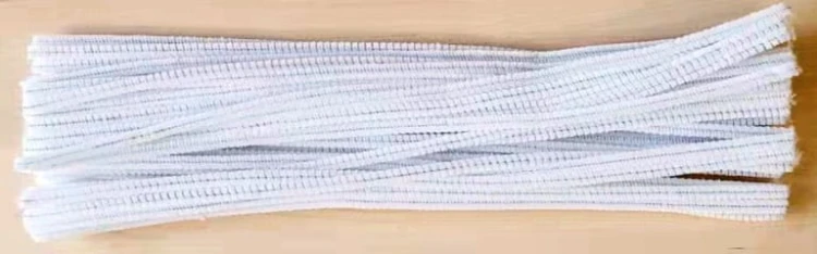 Druciki pluszowe kreatywne 50 szt. 30 cm wycior ozdobne BIAŁE