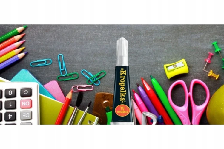 KLEJ do ceramiki gumy porcelany plastiku KROPELKA 2ml