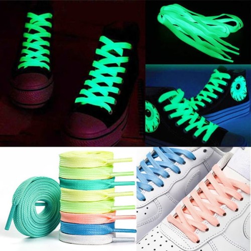 Sznurówki świecące w ciemności fluorescencyjne 120 cm mix kolorów