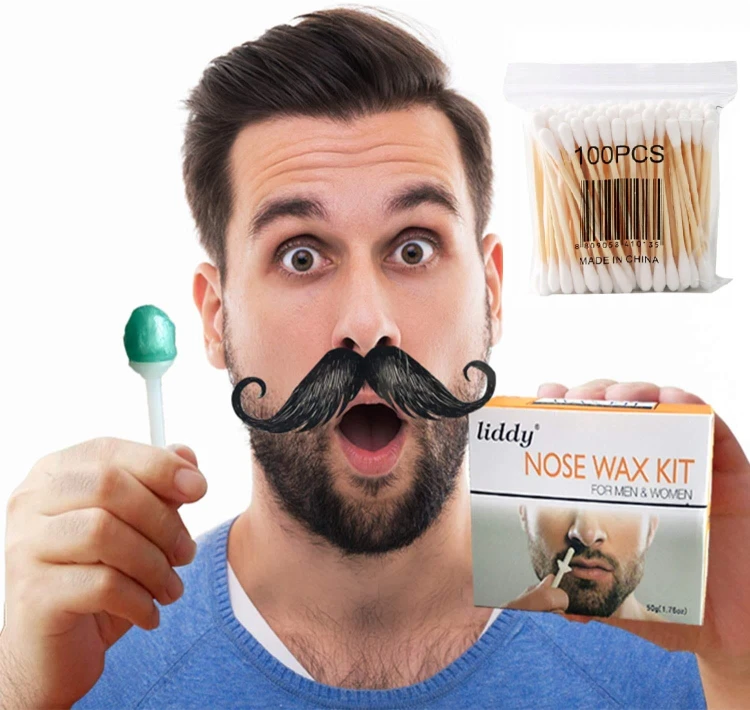 Wosk do depilacji zestaw nosa brwi uszu dla mężczyzn kobiet Liddy WAX + GRATIS PATYCZKI