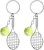 Brelok brylok breloczek do kluczy TENIS rakieta piłka tenis ziemny