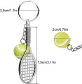 Brelok brylok breloczek do kluczy TENIS rakieta piłka tenis ziemny