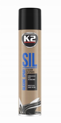 Silikon w sprayu puszce płynny k2 do uszczelek auta na mróz zamków 300ml