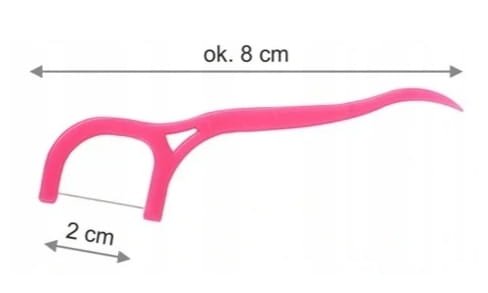 Nić dentystyczna NICI DENTYSTYCZNE + wykałaczki nić + woreczek 24 sztuki